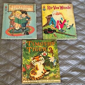 Vintage Tip Top Elf Book Collection Storybook Set 3 Rand McNally 50’s 60’s